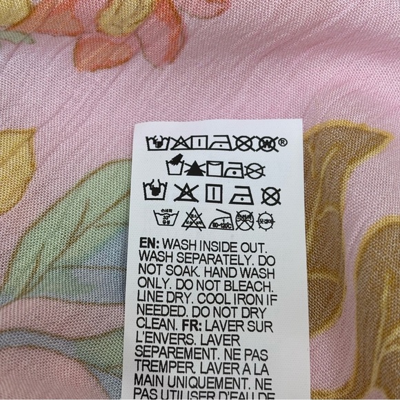 Billabong Short & Sweet Floral Print Flutter Sleeve Babydoll Dress Sorbet XS NEW - Picture 12 of 13